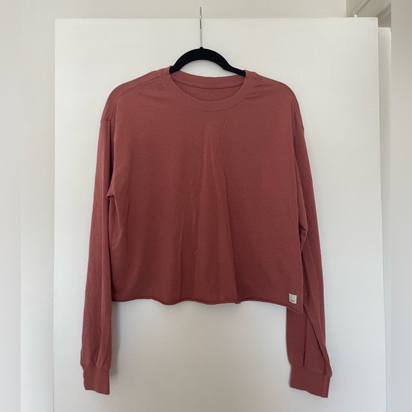 Vuori Tops - Vuori Long Sleeve Cropped Shirt